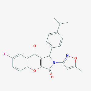 7-Fluoro-1-(4-isopropylphenyl)-2-(5-methyl-3-isoxazolyl)-1,2-dihydrochromeno[2,3-c]pyrrole-3,9-dione