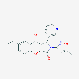 7-Ethyl-2-(5-methyl-3-isoxazolyl)-1-(3-pyridinyl)-1,2-dihydrochromeno[2,3-c]pyrrole-3,9-dione