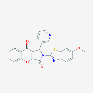 2-(6-Methoxy-1,3-benzothiazol-2-yl)-1-(3-pyridinyl)-1,2-dihydrochromeno[2,3-c]pyrrole-3,9-dione