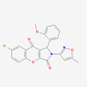 7-Bromo-1-(2-methoxyphenyl)-2-(5-methyl-3-isoxazolyl)-1,2-dihydrochromeno[2,3-c]pyrrole-3,9-dione