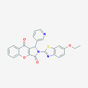 2-(6-Ethoxy-1,3-benzothiazol-2-yl)-1-(3-pyridinyl)-1,2-dihydrochromeno[2,3-c]pyrrole-3,9-dione