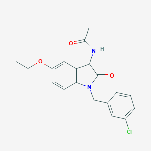 N-[1-(3-chlorobenzyl)-5-ethoxy-2-oxo-2,3-dihydro-1H-indol-3-yl]acetamide