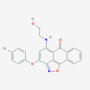 3-(4-bromophenoxy)-5-[(2-hydroxyethyl)amino]-6H-anthra[1,9-cd]isoxazol-6-one