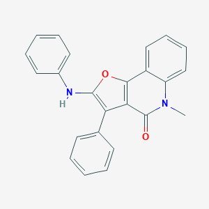 2-anilino-5-methyl-3-phenylfuro[3,2-c]quinolin-4(5H)-one