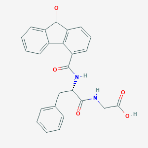 molecular formula C25H20N2O5 B349190 [(2-{[(9-oxo-9H-fluoren-4-yl)carbonyl]amino}-3-phenylpropanoyl)amino]acetic acid CAS No. 956956-53-9