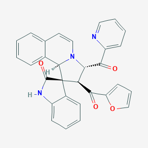 molecular formula C30H21N3O4 B349205 (2'S,3S,3'S,10'bR)-2'-(furan-2-carbonyl)-3'-(pyridine-2-carbonyl)spiro[1H-indole-3,1'-3,10b-dihydro-2H-pyrrolo[2,1-a]isoquinoline]-2-one CAS No. 1175676-20-6