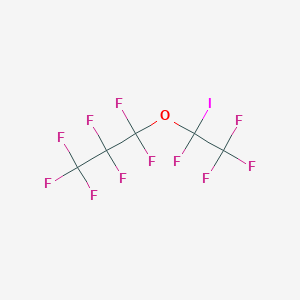 molecular formula C5F11IO B034925 Heptafluoro-1-(1,2,2,2-tetrafluoro-1-iodoethoxy)propane CAS No. 107432-46-2