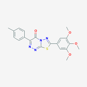 molecular formula C20H18N4O4S B349251 3-(4-methylphenyl)-7-(3,4,5-trimethoxyphenyl)-4H-[1,3,4]thiadiazolo[2,3-c][1,2,4]triazin-4-one CAS No. 929837-19-4