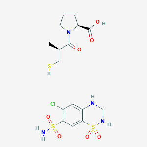 molecular formula C16H23ClN4O7S3 B034929 Capozide CAS No. 110075-07-5