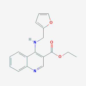 molecular formula C17H16N2O3 B349290 Ethyl 4-(furan-2-ylmethylamino)quinoline-3-carboxylate CAS No. 383893-66-1