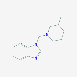 molecular formula C14H19N3 B349297 1-[(3-methyl-1-piperidinyl)methyl]-1H-benzimidazole CAS No. 19213-22-0