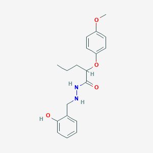 N'-[(2-hydroxyphenyl)methyl]-2-(4-methoxyphenoxy)pentanehydrazide