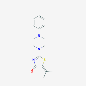 5-Isopropylidene-2-(4-p-tolyl-piperazin-1-yl)-thiazol-4-one