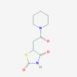 5-(2-Oxo-2-piperidin-1-ylethyl)-1,3-thiazolidine-2,4-dione