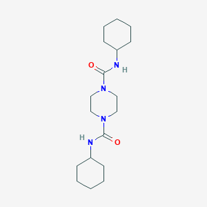 N,N'-dicyclohexyl-1,4-piperazinedicarboxamide