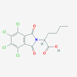 molecular formula C14H11Cl4NO4 B349371 2-(4,5,6,7-tetrachloro-1,3-dioxo-1,3-dihydro-2H-isoindol-2-yl)hexanoic acid CAS No. 305348-44-1