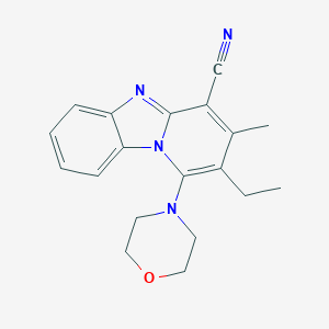 2-Ethyl-3-methyl-1-morpholin-4-ylpyrido[1,2-a]benzimidazole-4-carbonitrile