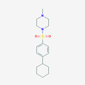 1-(4-Cyclohexylphenyl)sulfonyl-4-methylpiperazine