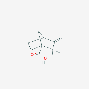 molecular formula C11H16O2 B349441 2,2-Dimethyl-3-methylidenebicyclo[2.2.1]heptane-1-carboxylic acid CAS No. 10309-19-0