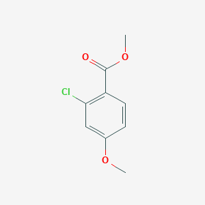 molecular formula C9H9ClO3 B034954 Methyl 2-chloro-4-methoxybenzoate CAS No. 104253-45-4