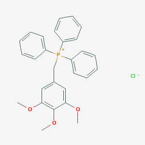 molecular formula C28H28ClO3P B034956 Phosphonium, triphenyl[(3,4,5-trimethoxyphenyl)methyl]-, chloride CAS No. 108683-61-0