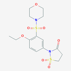2-[4-Ethoxy-3-(4-morpholinylsulfonyl)phenyl]-3-isothiazolidinone 1,1-dioxide
