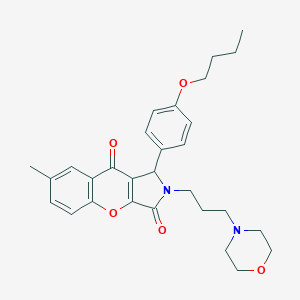 1-(4-Butoxyphenyl)-7-methyl-2-[3-(4-morpholinyl)propyl]-1,2-dihydrochromeno[2,3-c]pyrrole-3,9-dione