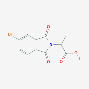 2-(5-bromo-1,3-dioxo-2,3-dihydro-1H-isoindol-2-yl)propanoic acid