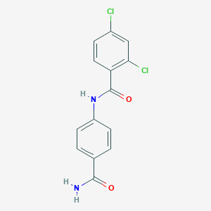 molecular formula C14H10Cl2N2O2 B349667 N-[4-(aminocarbonyl)phenyl]-2,4-dichlorobenzamide CAS No. 310457-06-8