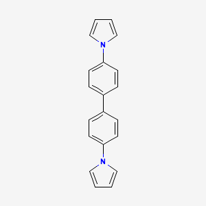 molecular formula C20H16N2 B3497088 1,1'-Biphenyl-4,4'-diylbis-1H-pyrrole 