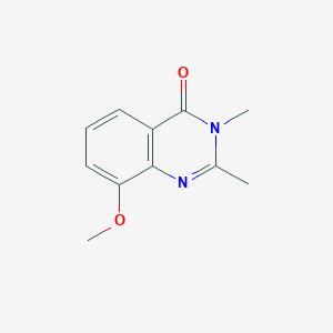 molecular formula C11H12N2O2 B034972 8-Methoxy-2,3-dimethylquinazolin-4(3H)-one CAS No. 104296-30-2