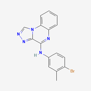 molecular formula C16H12BrN5 B3497216 N-(4-BROMO-3-METHYLPHENYL)-N-[1,2,4]TRIAZOLO[4,3-A]QUINOXALIN-4-YLAMINE 