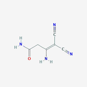 molecular formula C6H6N4O B034975 3-Amino-4,4-dicyanobut-3-enamide CAS No. 110568-63-3