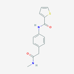 molecular formula C14H14N2O2S B349758 N-(4-(2-(methylamino)-2-oxoethyl)phenyl)thiophene-2-carboxamide CAS No. 1060285-72-4