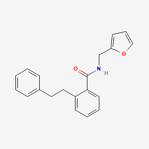 molecular formula C20H19NO2 B3497965 N-(2-furylmethyl)-2-(2-phenylethyl)benzamide 