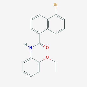 molecular formula C19H16BrNO2 B3497972 5-bromo-N-(2-ethoxyphenyl)naphthalene-1-carboxamide 