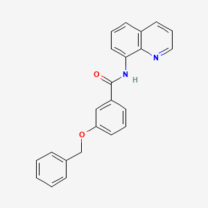 molecular formula C23H18N2O2 B3498265 3-(benzyloxy)-N-(quinolin-8-yl)benzamide 