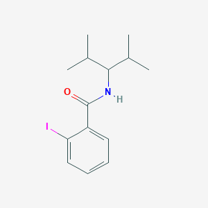 molecular formula C14H20INO B3498779 N-(2,4-dimethylpentan-3-yl)-2-iodobenzamide 