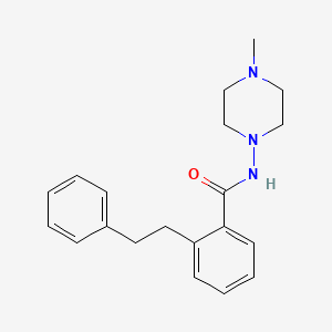 molecular formula C20H25N3O B3498899 N-(4-methylpiperazin-1-yl)-2-(2-phenylethyl)benzamide 