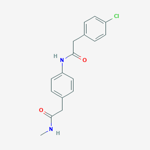 2-(4-chlorophenyl)-N-{4-[2-(methylamino)-2-oxoethyl]phenyl}acetamide