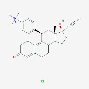 molecular formula C30H38ClNO2 B035002 Mifepristone methochloride CAS No. 109345-60-0