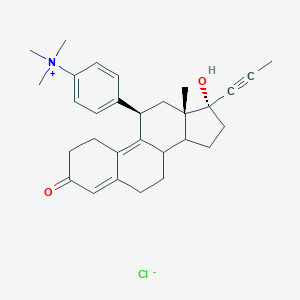 molecular formula C30H38ClNO2 B035002 RU 486 Methochloride CAS No. 109345-60-0