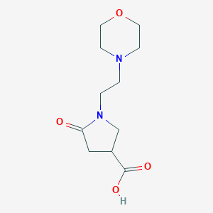 1-[2-(Morpholin-4-yl)ethyl]-5-oxopyrrolidine-3-carboxylic acid