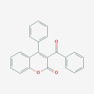 molecular formula C22H14O3 B035008 Coumarin, 3-benzoyl-4-phenyl- CAS No. 19725-29-2
