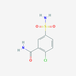 molecular formula C7H7ClN2O3S B3501013 2-Chloro-5-sulfamoylbenzamide 