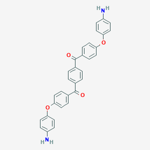 molecular formula C32H24N2O4 B035016 1,4-Phenylenebis[[4-(4-aminophenoxy)phenyl]methanone] CAS No. 107194-50-3
