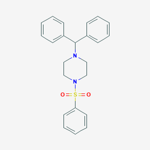 molecular formula C23H24N2O2S B350188 1-Benzhydryl-4-(phenylsulfonyl)piperazine CAS No. 312282-48-7
