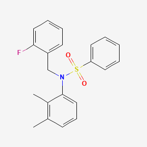 molecular formula C21H20FNO2S B3503603 N-(2,3-dimethylphenyl)-N-(2-fluorobenzyl)benzenesulfonamide 