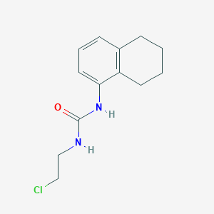 molecular formula C13H17ClN2O B035037 Urea, 1-(2-chloroethyl)-3-(5,6,7,8-tetrahydro-1-naphthyl)- CAS No. 102433-68-1