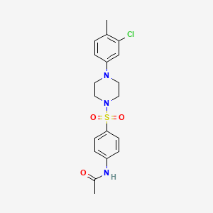 molecular formula C19H22ClN3O3S B3503738 N-(4-{[4-(3-chloro-4-methylphenyl)piperazin-1-yl]sulfonyl}phenyl)acetamide 